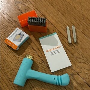 imPRESS Stamping Block with Gold Disc - entire set shown